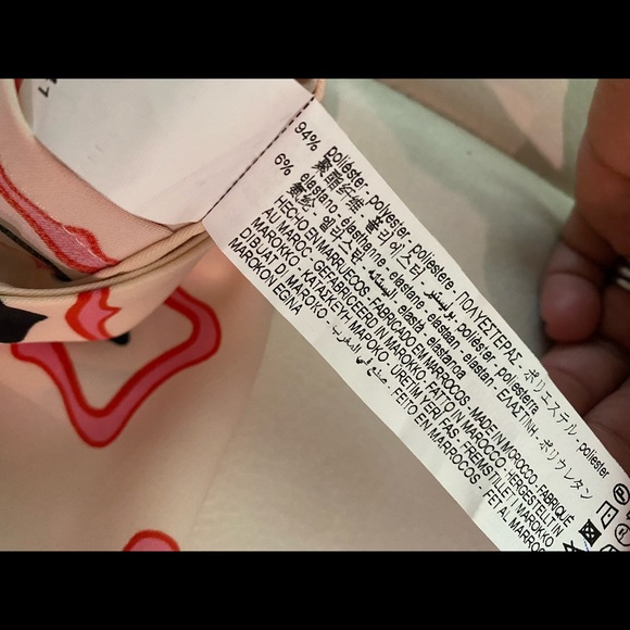 ZARA GEOMETRIC PRINTED PANTS - Picture 12 of 14